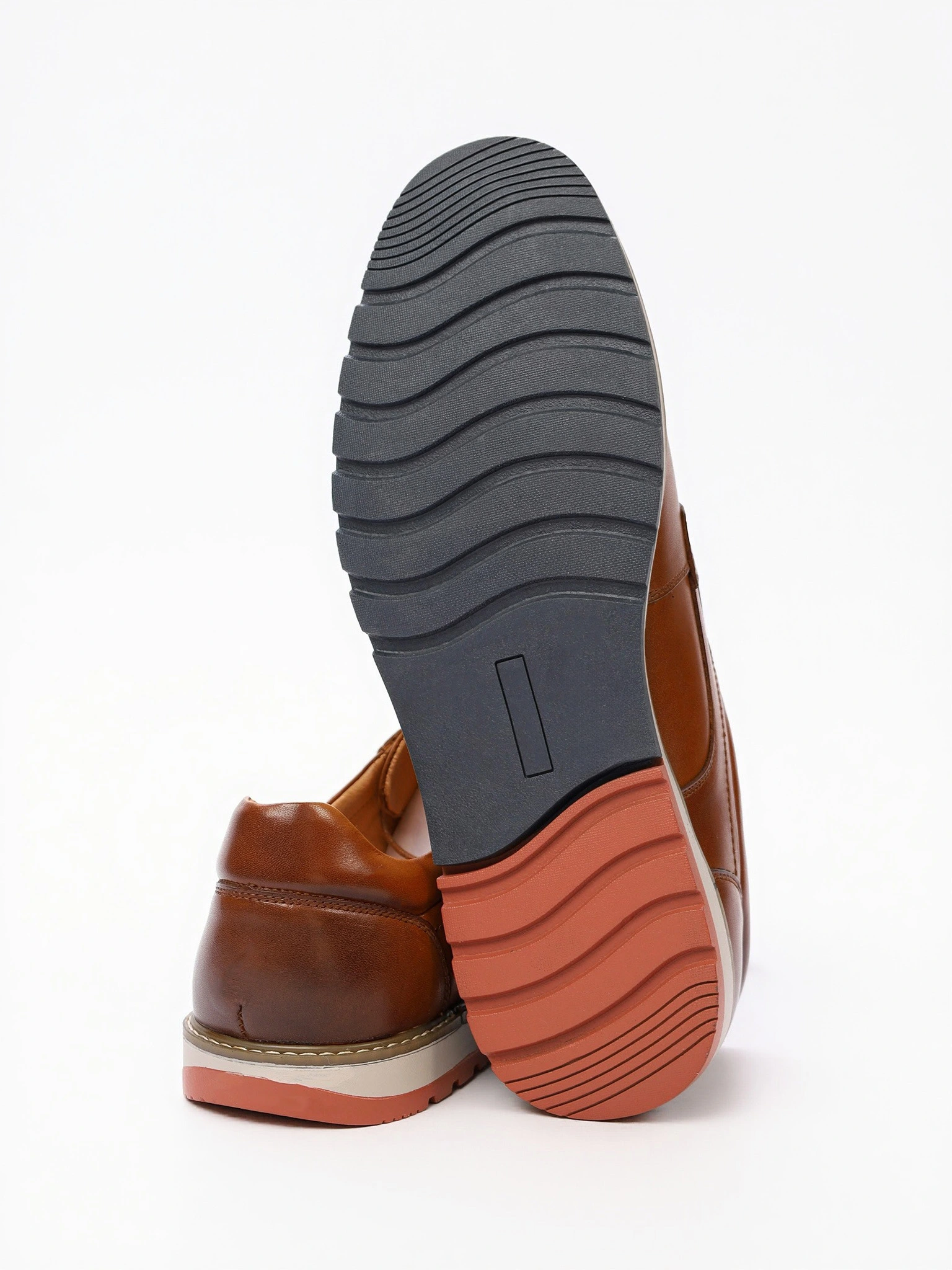 Туфли-дерби рыжего цвета со шнуровкой